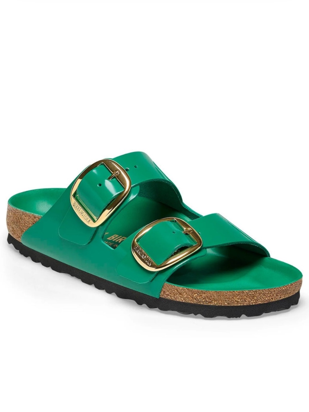 Birkenstock Digital Green Gold Big Buckle Arizona Sandals 8 / 39